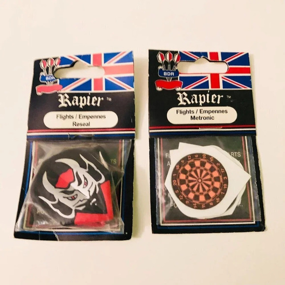 Vtg Rapier Dart Flights 2 Packs Made  in England - Picture 14 of 14